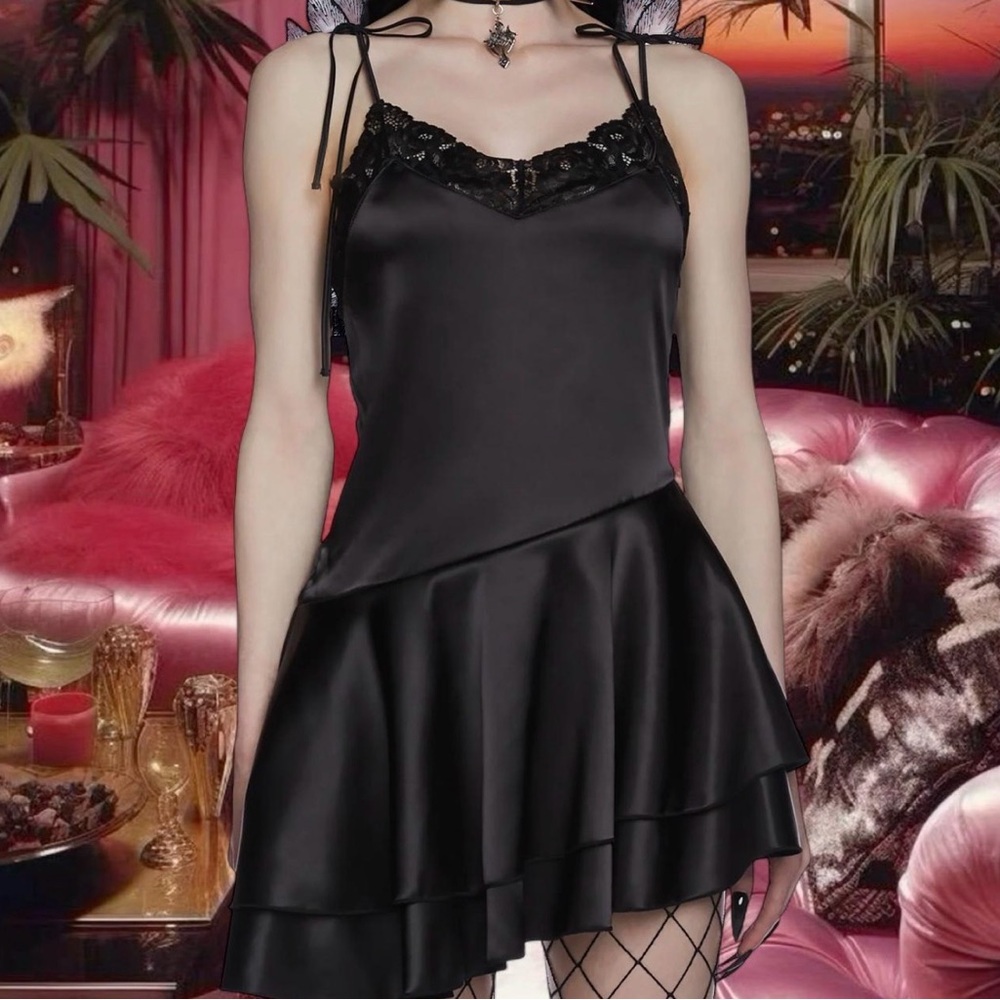 🩷DOLLSKILL WIDOW SERAPHS AND SINNERS MINI DRESS🩷